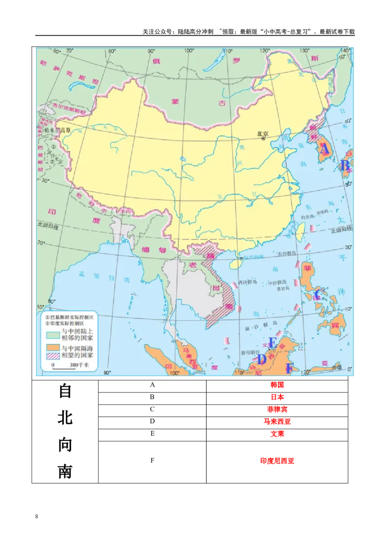 专题17中国的疆域、人口和民族（讲义）（原卷版）_02中考总复习（2026版更新中）_09-地理-中考总复习_2024年中考复习资料_一轮复习_❤2024年中考地理一轮复习讲练测（全国通用）