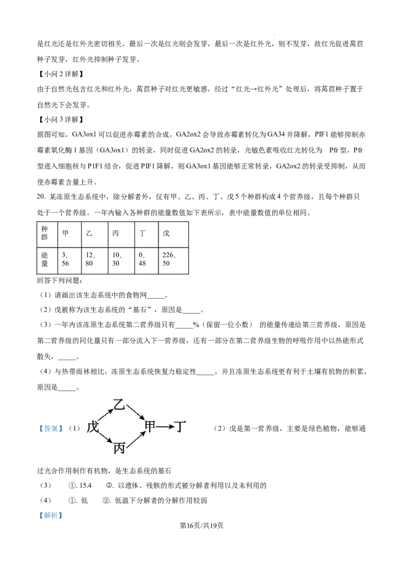 云南师范大学附属中学2025届高三高考适应性月考卷（四）生物答案_A1502026各地模拟卷（超值！）_10月_241024云南师范大学附属中学2025届高三高考适应性月考卷（四）