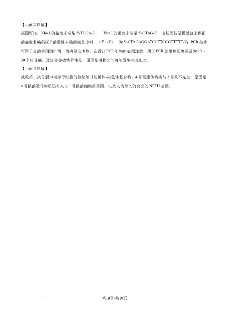 云南师范大学附属中学2025届高三高考适应性月考卷（四）生物答案_A1502026各地模拟卷（超值！）_10月_241024云南师范大学附属中学2025届高三高考适应性月考卷（四）