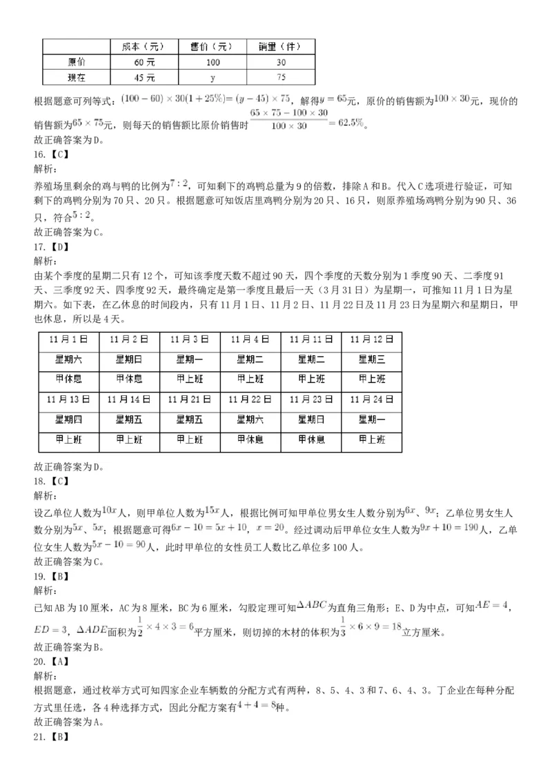2020年下半年天津市部分事业单位公开招聘《职业能力测验》精选题（网友回忆版）_26事业职测+综合_闲鱼2026事业单位职测+综合_职测+综合真题合集ABCDE_A类-综合管理_天津