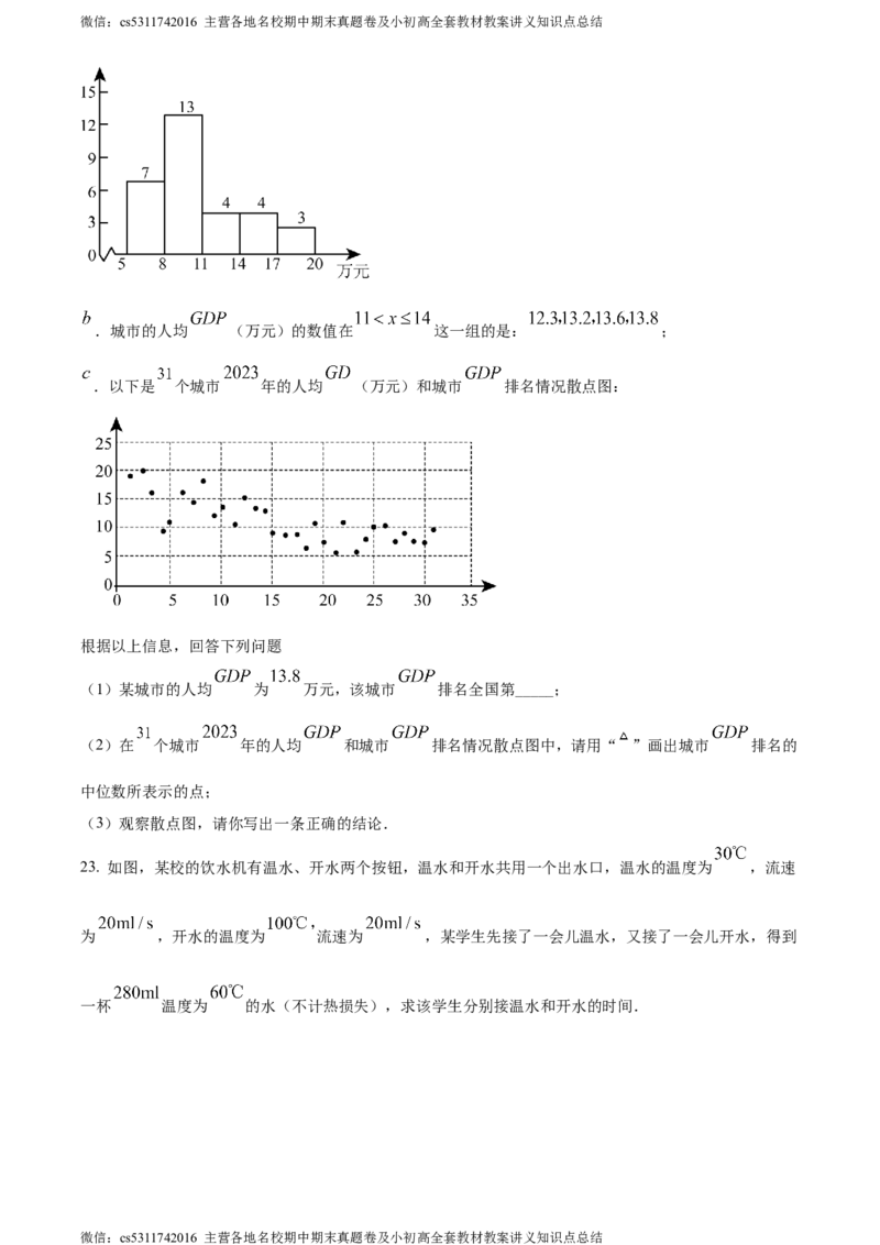精品解析：2024年北京市海淀区首都师范大学附属中学中考模拟数学试题（原卷版）(1)_北京初中期末题_C605-京七八九_B京市数学七八九_北京9下数学(含中考模拟）_北京数学9下其他模拟卷