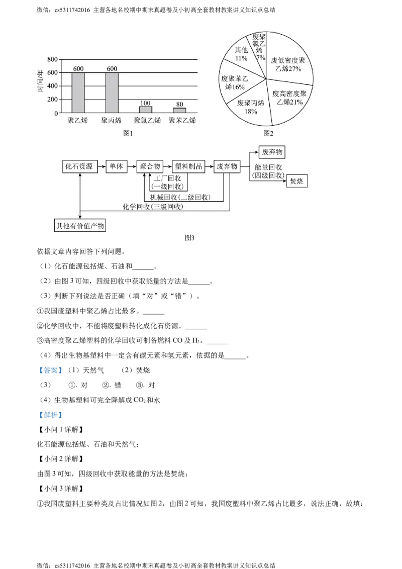 精品解析：2024年北京市石景山区中考二模化学试卷（解析版）(1)_北京初中期末题_C605-京七八九_B京化学七八九_北京9下化学（含中考模拟）_北京化学9下一二模