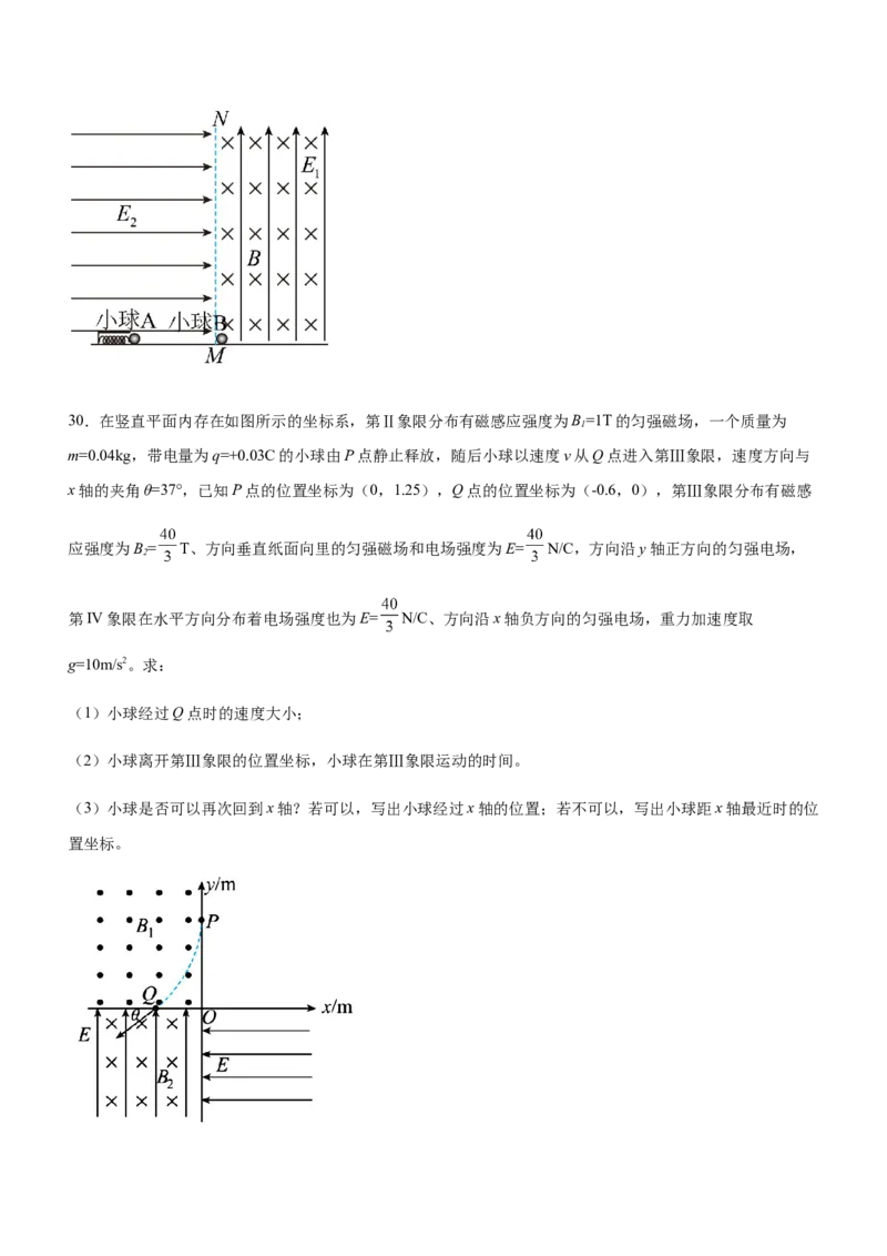 专题08磁场带电粒子在磁场中的运动（精练）（原卷版）_4.2025物理总复习_赠品通用版（老高考）复习资料_二轮复习_2023年高考物理二轮复习讲练测（全国通用）288435117