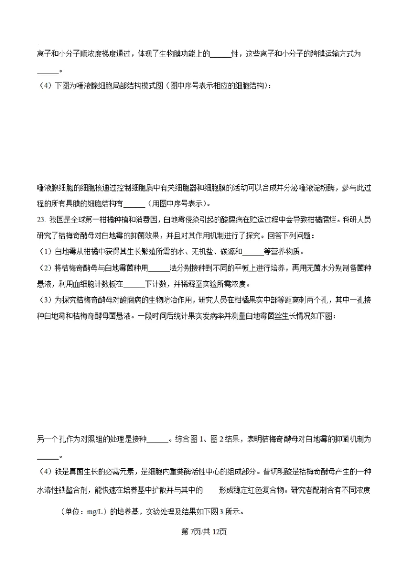 辽宁省七校协作体2024-2025学年度（上）高三期初考试生物试题（含答案)_A1502026各地模拟卷（超值！）_9月_240905辽宁省七校协作体2024-2025学年高三上学期期初联考