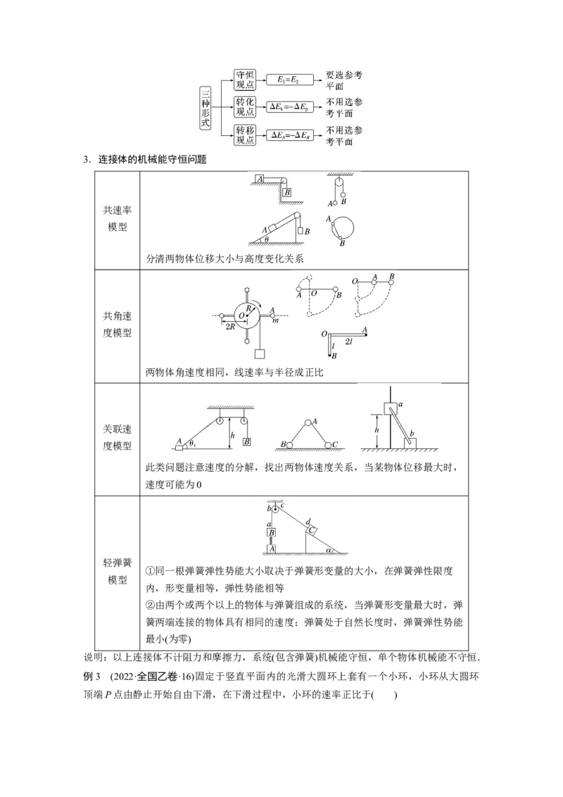 2023年高考物理二轮复习（全国版）第1部分专题突破专题2第6讲　动能定理　机械能守恒定律　能量守恒定律_4.2025物理总复习_赠品通用版（老高考）复习资料_二轮复习