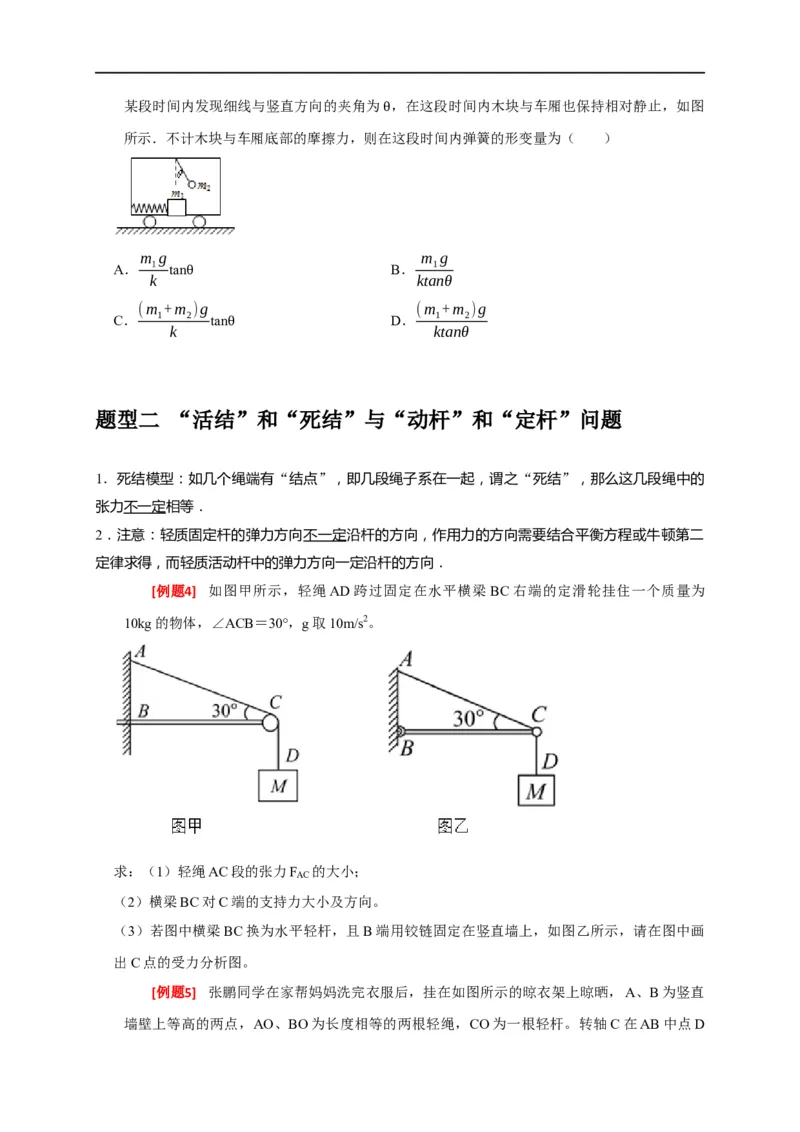 专题02相互作用（原卷版）_4.2025物理总复习_赠品通用版（老高考）复习资料_专项复习_2023年高考冲刺物理热点知识讲练与题型归纳（全国通用）