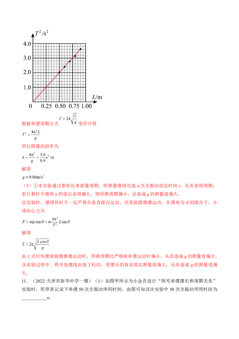 专题10.3本专题实验练&mdash;&mdash;2023年高考物理一轮复习讲练测（新教材新高考通用）（解析版）_4.2025物理总复习_2023年新高复习资料_一轮复习