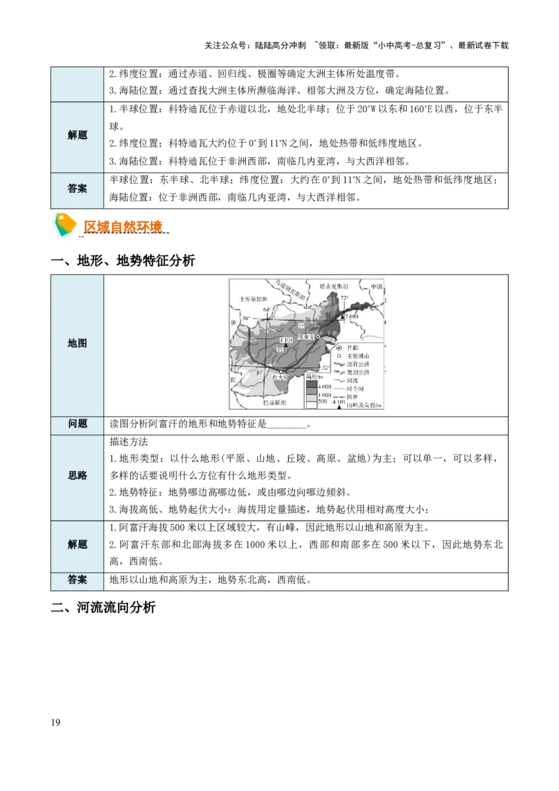 中考地理综合题答题模板+简答题归纳-2025年中考地理知识点梳理_02中考总复习（2026版更新中）_09-地理-中考总复习_2025中考地理复习资料_2025年中考地理知识点_易错题+答题模板