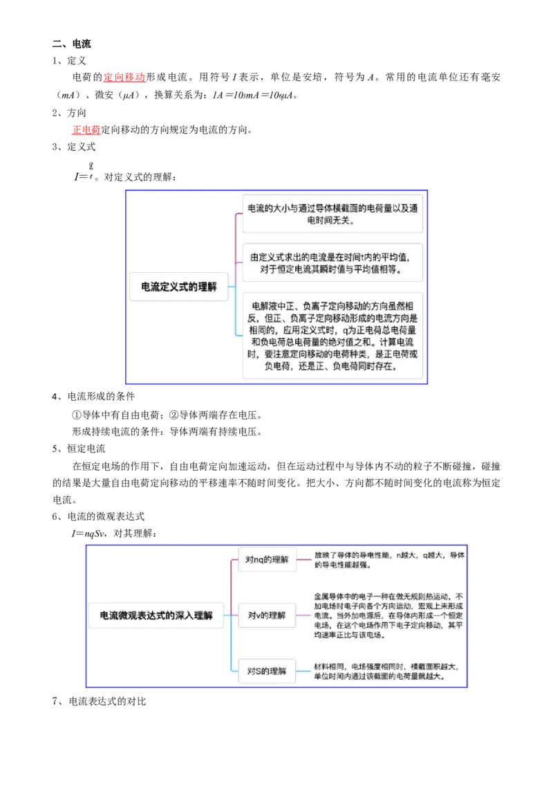 专题11恒定电流（解析版）_4.2025物理总复习_2025年新高考资料_一轮复习_2025年高考物理一轮复习知识清单