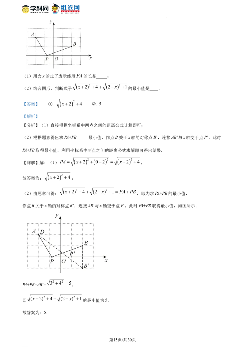 精品解析：北京市陈经纶中学2023-2024学年八年级下学期月考数学试题（解析版）(1)_北京初中期末题_C605-京七八九_B京市数学七八九_北京数学八下_2023-2024
