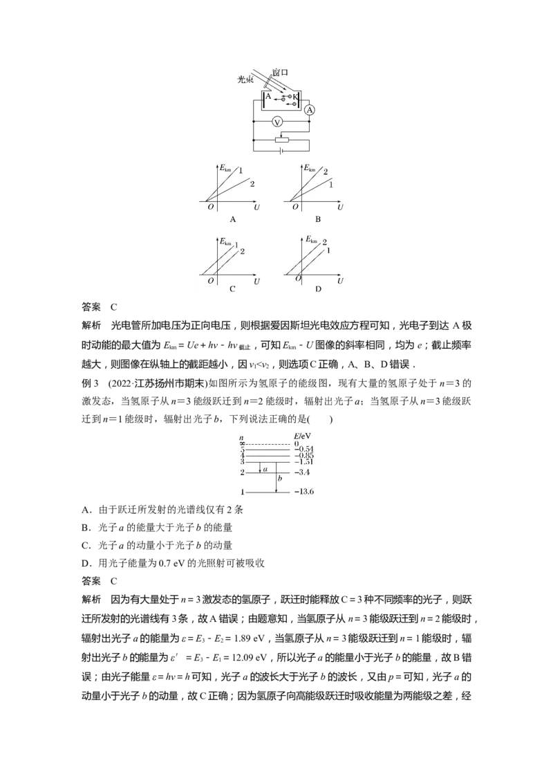 2023年高考物理二轮复习（新高考版）第1部分专题6第15讲　近代物理_4.2025物理总复习_2023年新高复习资料_二轮复习_2023年高考物理二轮复习讲义+课件（新高考版）