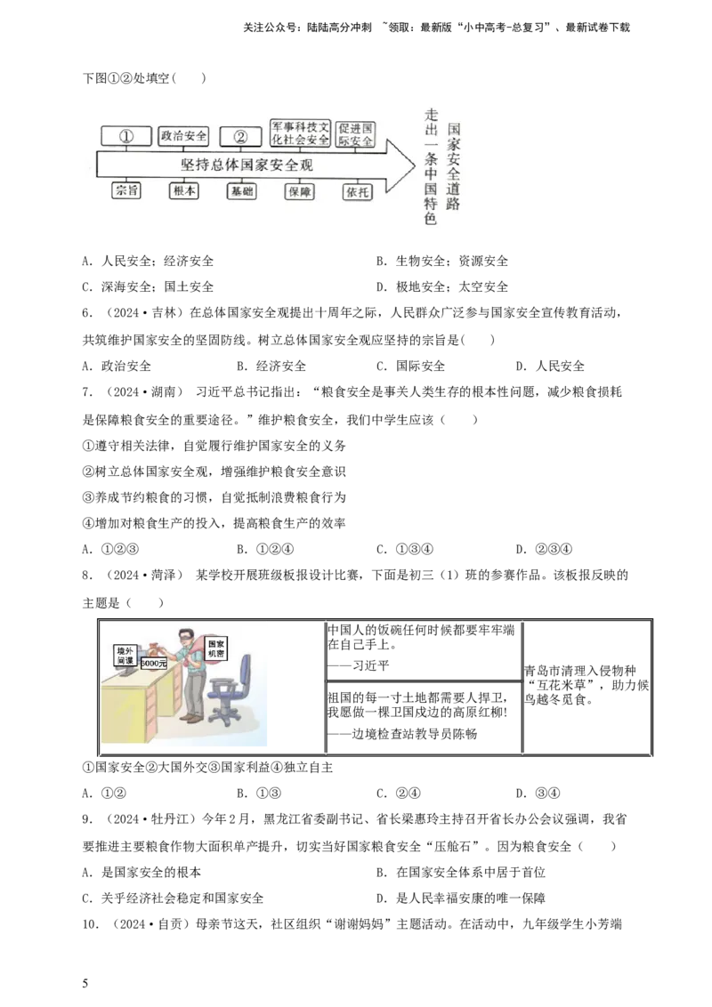 专题十二维护国家利益--2025年中考道法一轮复习学案（含解析）_02中考总复习（2026版更新中）_07-道法-中考总复习_2025中考复习资料_2025年道德与法治中考一轮复习学案