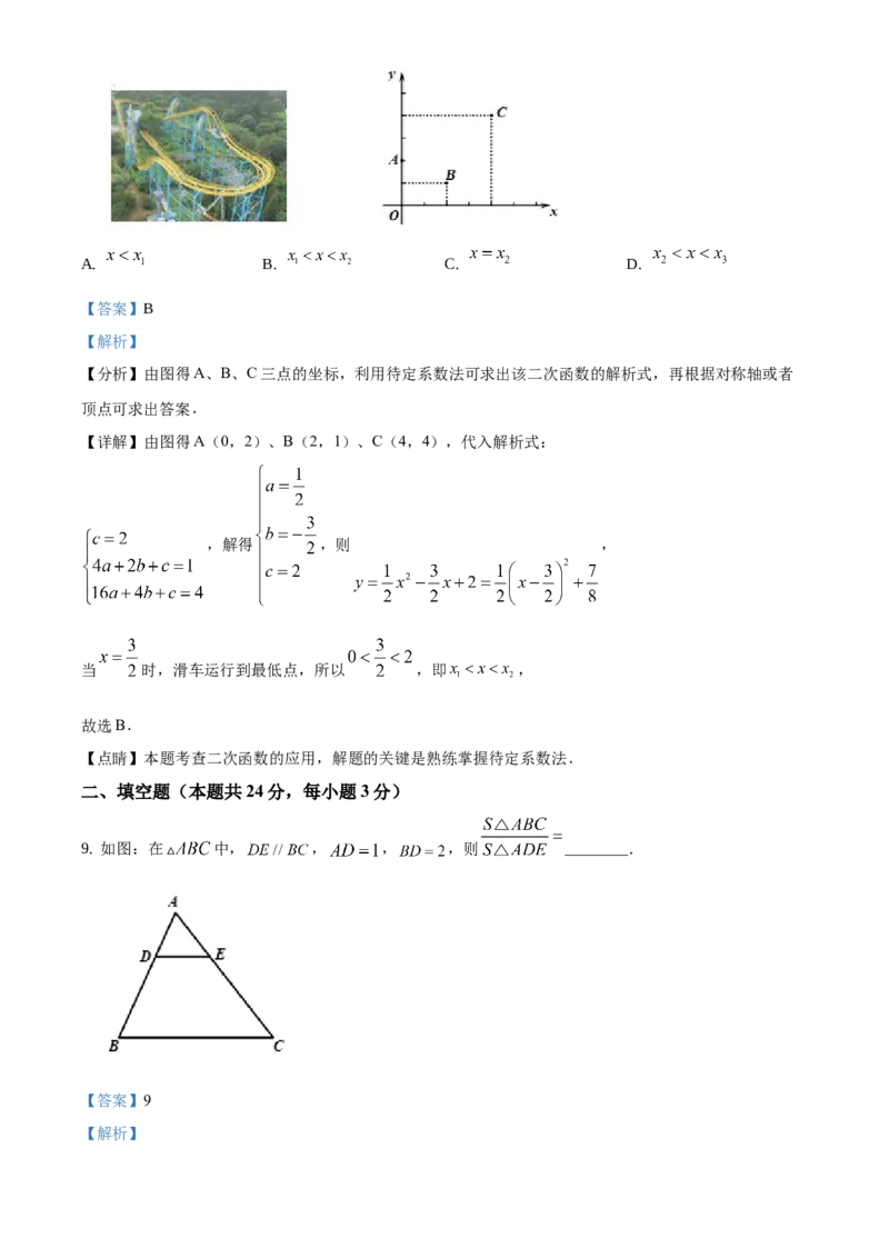 精品解析：北京市门头沟区2020-2021学年九年级上学期期末数学试题（解析版）(1)_北京初中期末题_C605-京七八九_B京市数学七八九_北京9上数学_2020-2021