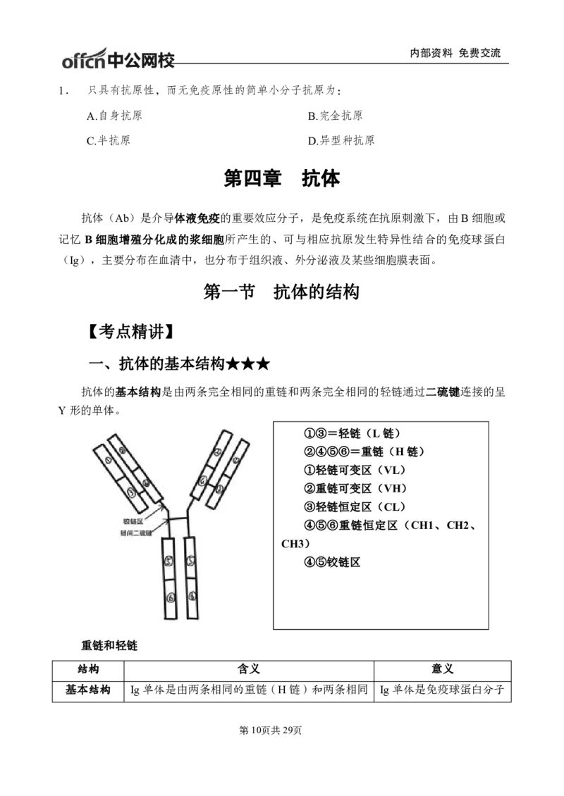 9-专项讲解班-《医学免疫学》-学员版_26事业职测+综合_闲鱼2026事业单位职测+综合_2.综应或写作等_00ABCDE类综应笔记_05综应e类笔记_2.医学基础讲义题目