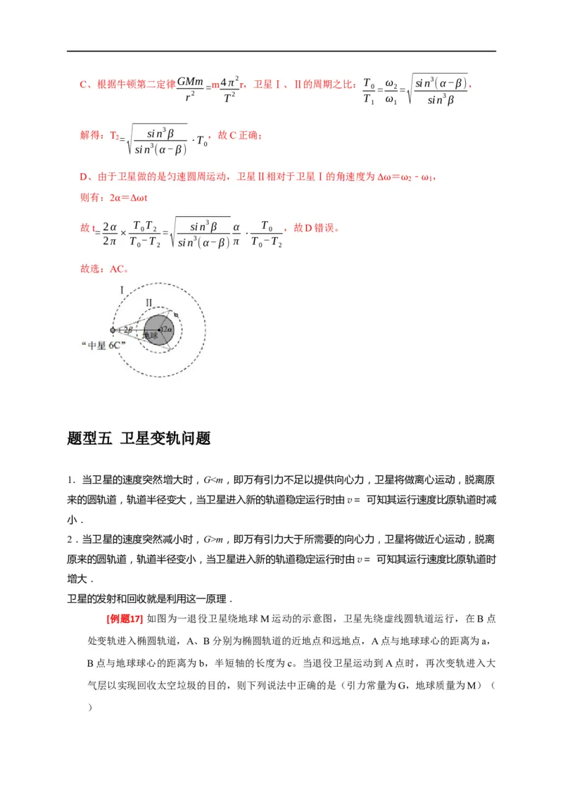 专题08天体运动（解析版）_4.2025物理总复习_赠品通用版（老高考）复习资料_专项复习_2023年高考冲刺物理热点知识讲练与题型归纳（全国通用）