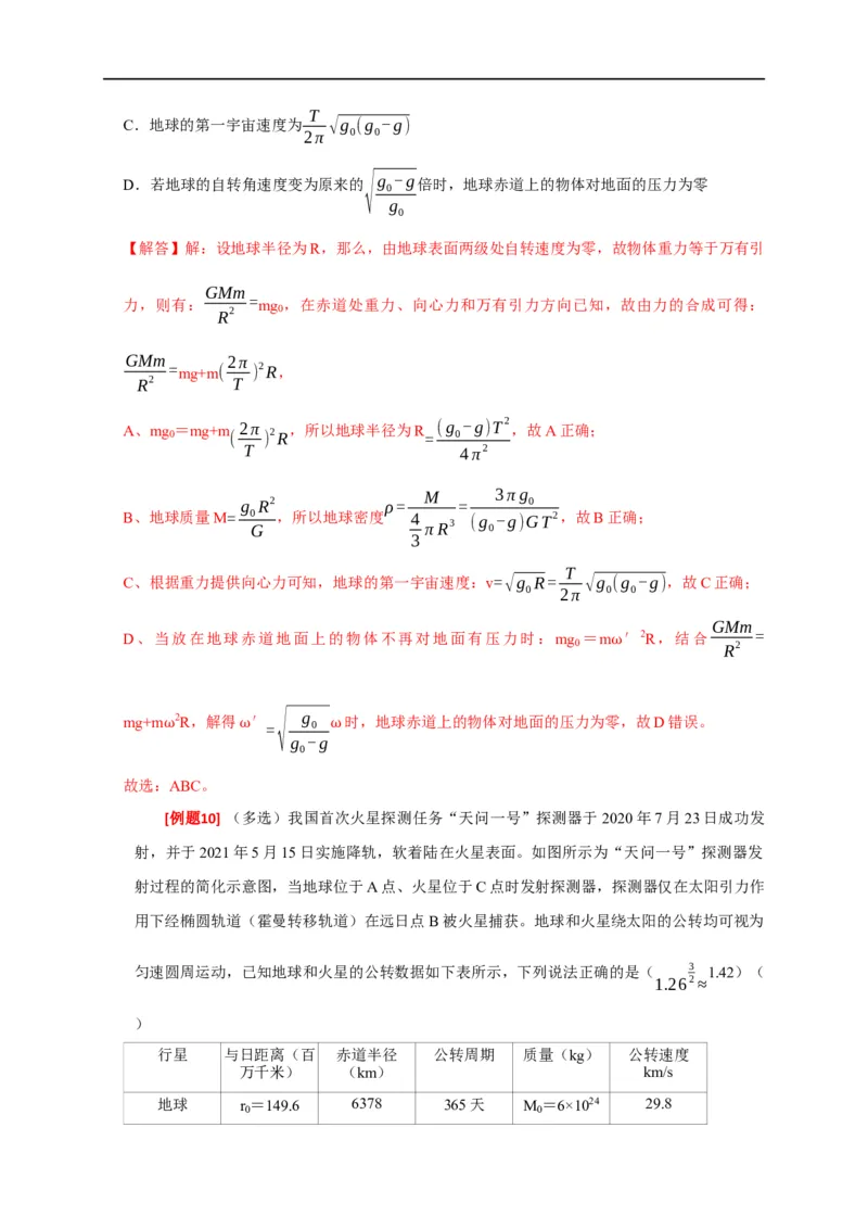 专题08天体运动（解析版）_4.2025物理总复习_赠品通用版（老高考）复习资料_专项复习_2023年高考冲刺物理热点知识讲练与题型归纳（全国通用）