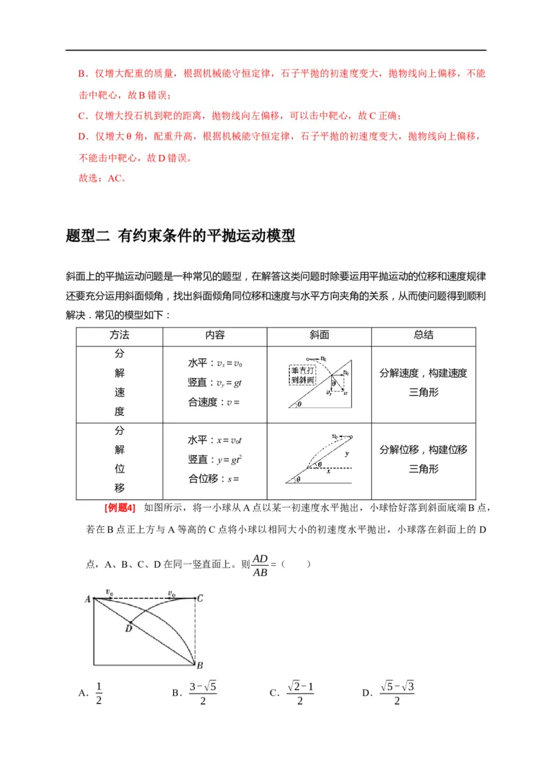 专题06抛体运动（解析版）_4.2025物理总复习_赠品通用版（老高考）复习资料_专项复习_2023年高考冲刺物理热点知识讲练与题型归纳（全国通用）