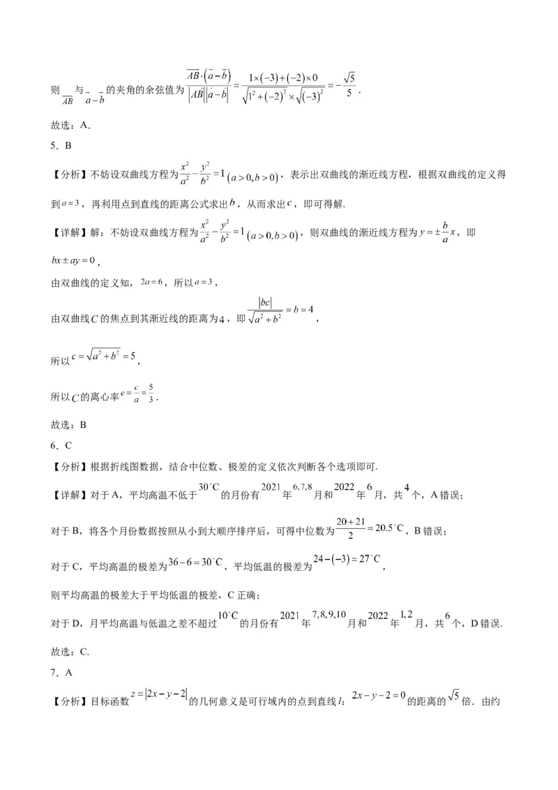 2023年高考押题预测卷01（甲卷文科）（参考答案）_2.2025数学总复习_2023年新高考资料_42023年高考数学押题预测卷