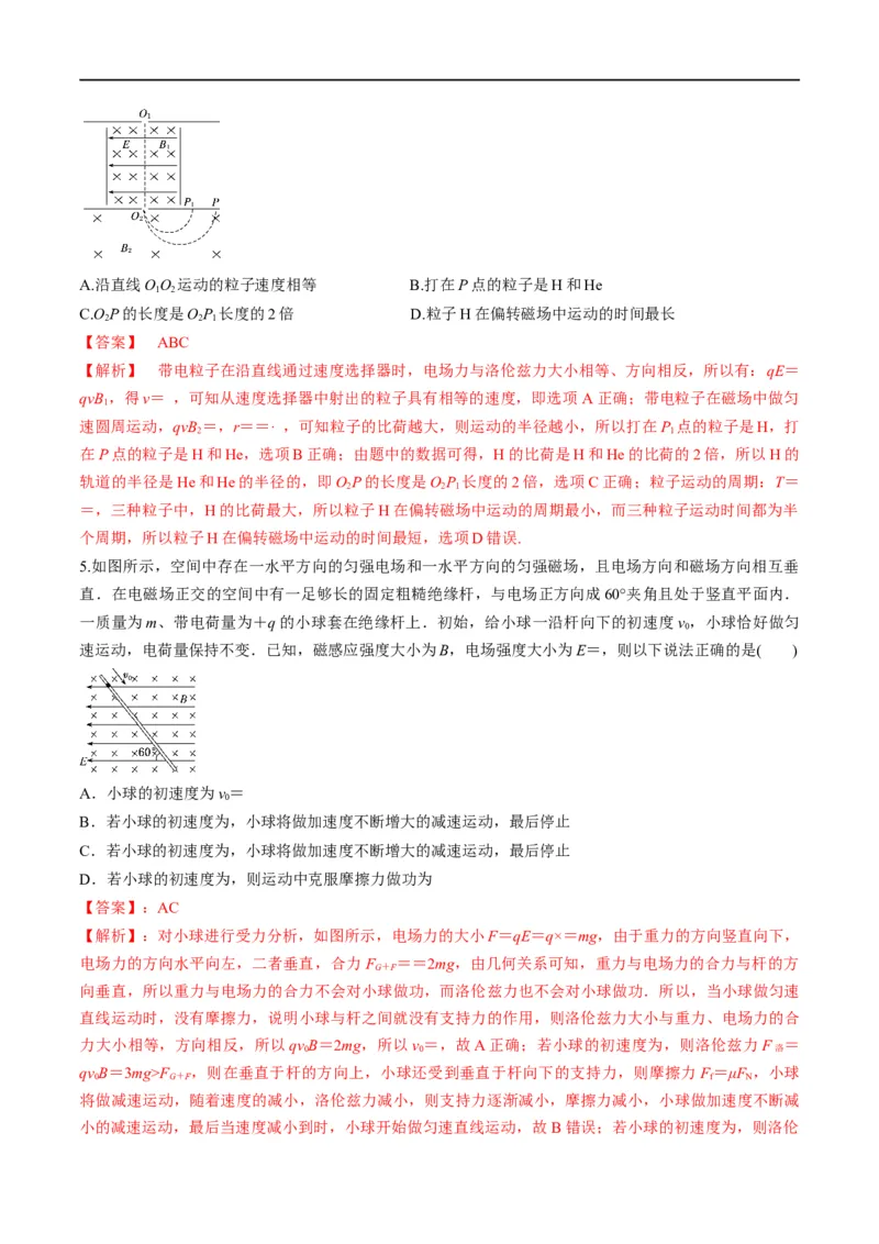专题10：磁场的性质、带电粒子在磁场中的运动(解析版)_4.2025物理总复习_赠品通用版（老高考）复习资料_二轮复习_2023年高考物理毕业班二轮热点题型归纳与变式演练（全国通用）