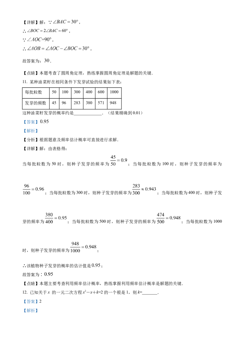 精品解析：北京市第一七一中学2022-2023学年九年级上学期数学期末模拟试卷（解析版）(1)_北京初中期末题_C605-京七八九_B京市数学七八九_北京9上数学_2022-2023