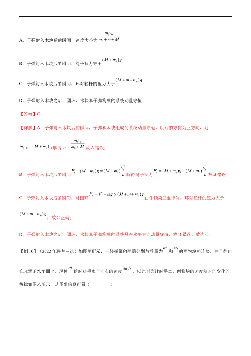 专题06动量定理和动量守恒定律（精讲）_4.2025物理总复习_赠品通用版（老高考）复习资料_二轮复习_2023年高考物理二轮复习讲练测（全国通用）