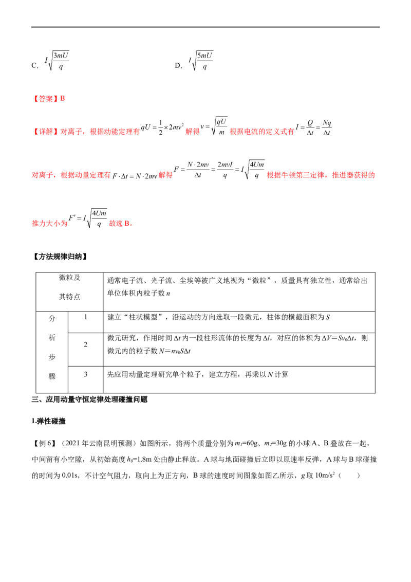 专题06动量定理和动量守恒定律（精讲）_4.2025物理总复习_赠品通用版（老高考）复习资料_二轮复习_2023年高考物理二轮复习讲练测（全国通用）