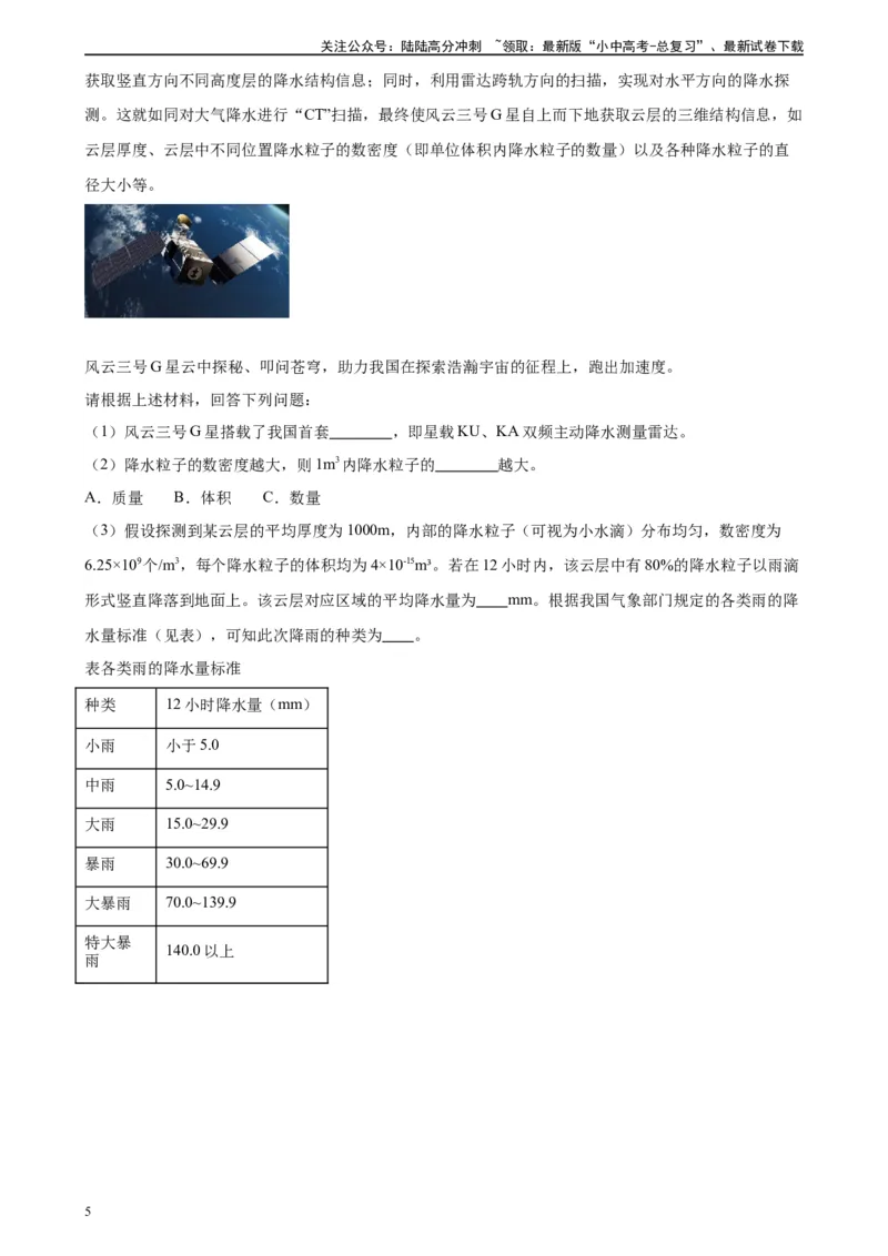 专题3物态变化3.4升华和凝华（学生版）_02中考总复习（2026版更新中）_04-物理-中考总复习_2024年中考复习资料_专项复习资料_完三年（2021&mdash;2023）中考真题分项精编（全国通用）