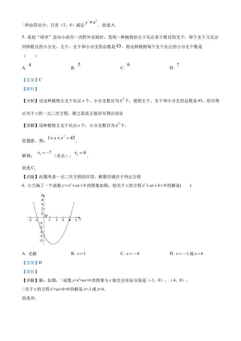 精品解析：北京师范大学附属中学2022-2023学年九年级上学期期中数学试题（解析版）(1)_北京初中期末题_C605-京七八九_B京市数学七八九_北京9上数学_2022-2023