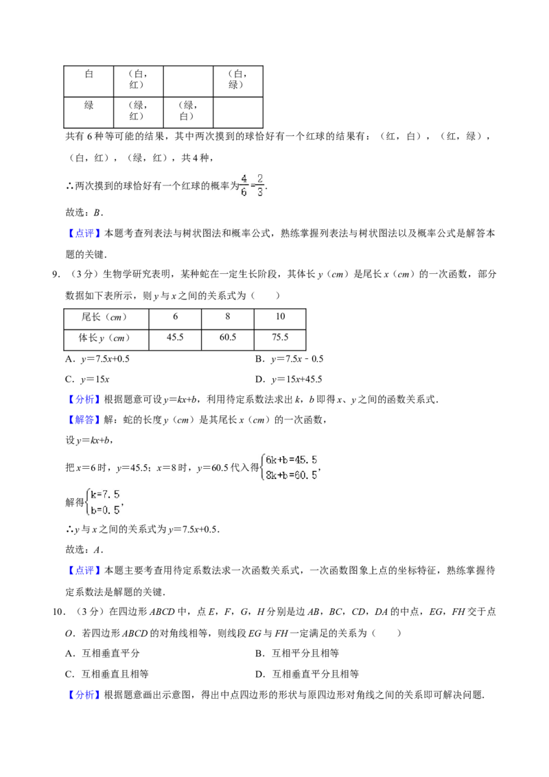 2024年山西省中考数学真题（解析卷）_❤山西历年中考真题_2.山西中考数学2008-2025