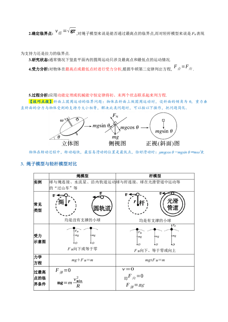 专题03力与曲线运动（讲义）（原卷版）_4.2025物理总复习_2024年新高考资料_2.2024二轮复习_2024年高考物理二轮复习讲练测（新教材新高考）