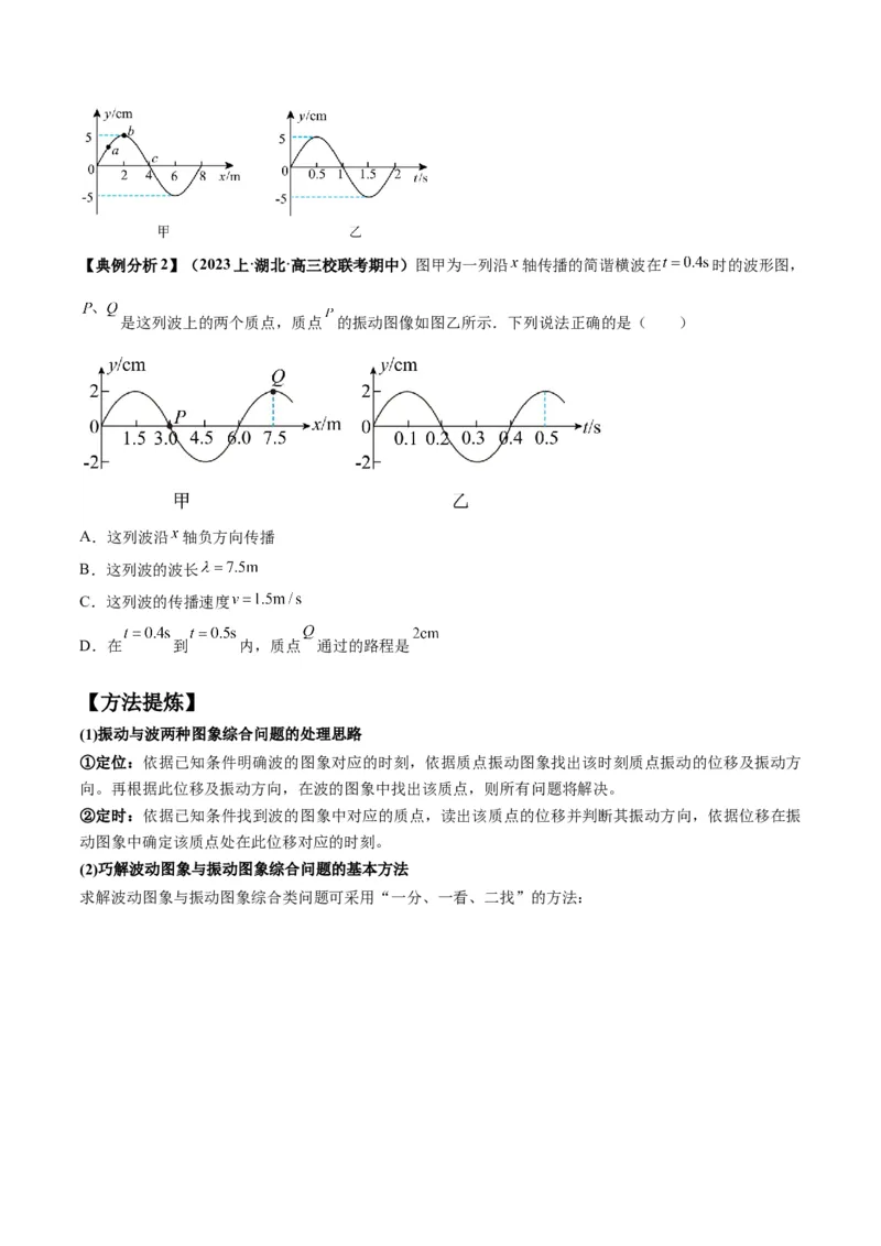 专题09机械振动机械波（原卷版）_4.2025物理总复习_2024年新高考资料_2.2024二轮复习_2024年高考物理二轮热点题型归纳与变式演练（新高考通用）