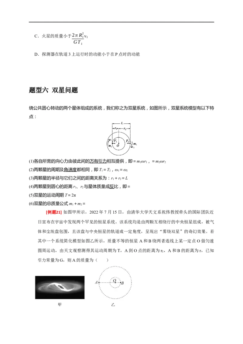 专题08天体运动（原卷版）_4.2025物理总复习_赠品通用版（老高考）复习资料_专项复习_2023年高考冲刺物理热点知识讲练与题型归纳（全国通用）