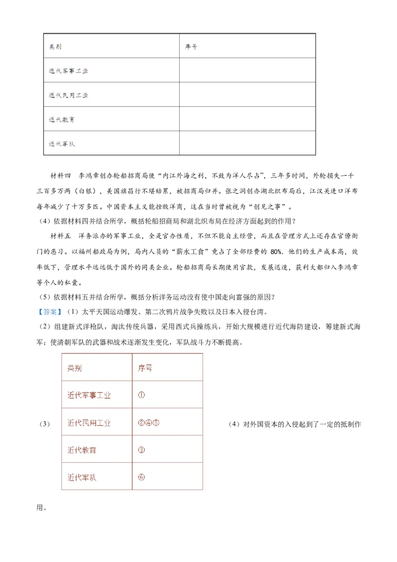 精品解析：北京市朝阳区2020-2021学年八年级上学期期中历史试题（解析版）(1)_北京初中期末题_C605-京七八九_B京历史七八九_北京8上历史_2020-2021