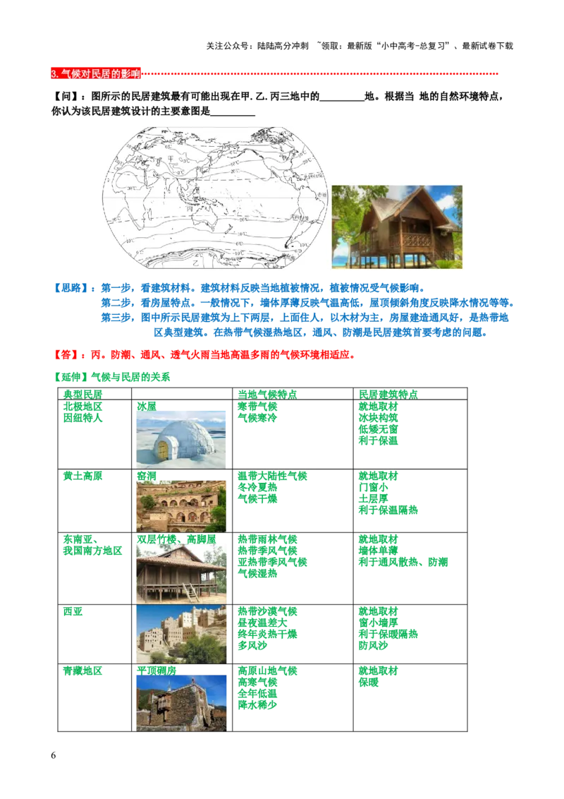 中考地理简答题思路点拨与归纳（答题模板）-2025年中考地理答题方法模板_02中考总复习（2026版更新中）_09-地理-中考总复习_2025中考地理复习资料_2025年中考地理答题方法模板