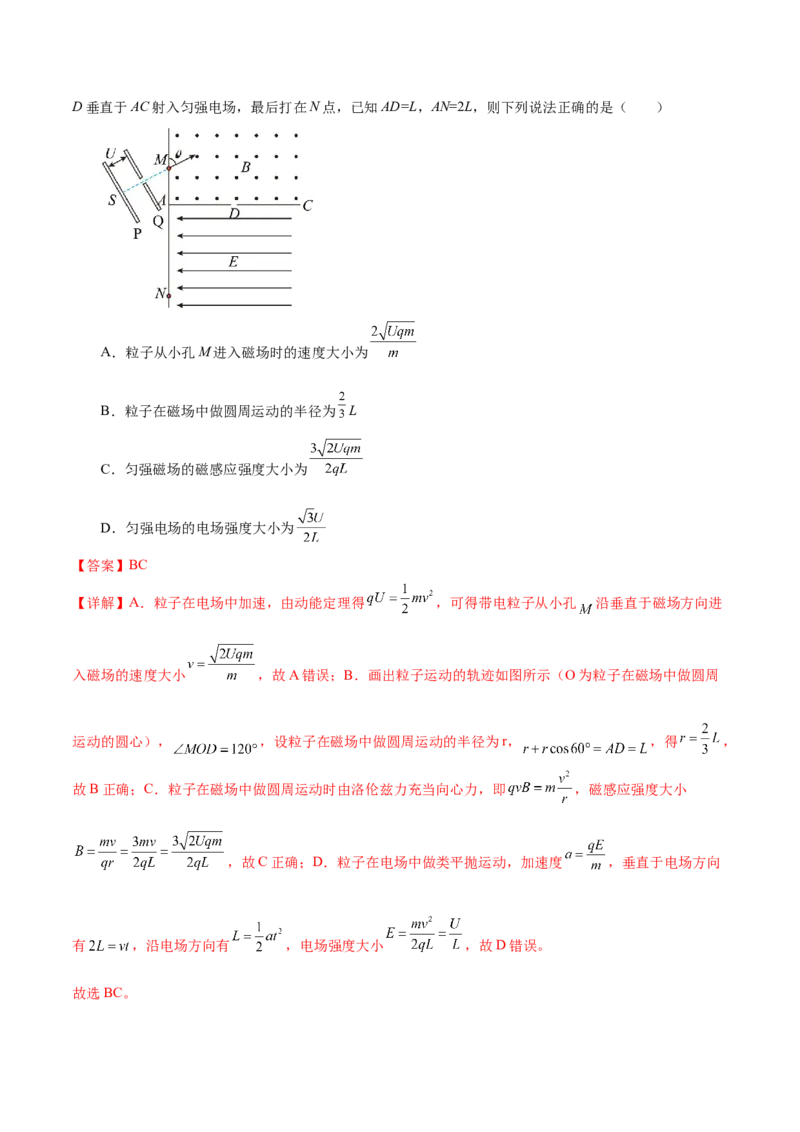 专题11带电粒子在复合场中的运动（练习）（解析版）_4.2025物理总复习_2024年新高考资料_2.2024二轮复习_2024年高考物理二轮复习讲练测（新教材新高考）