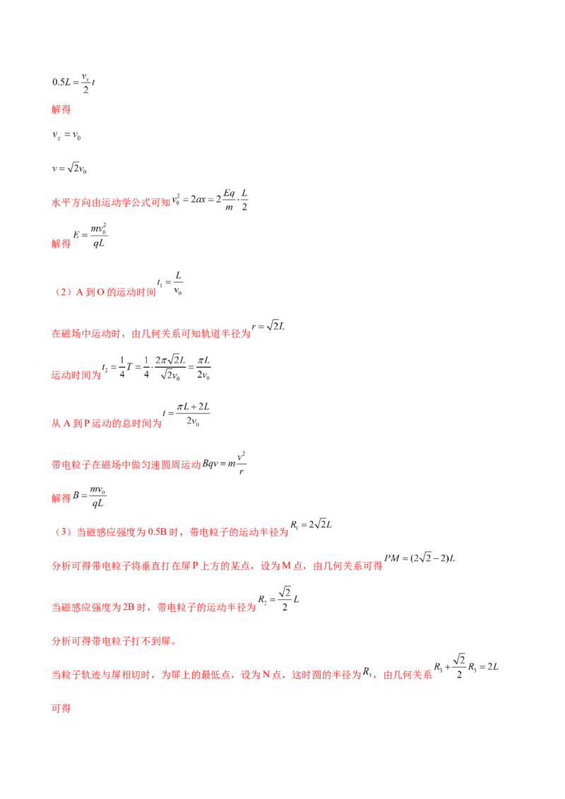 专题11带电粒子在复合场中的运动（练习）（解析版）_4.2025物理总复习_2024年新高考资料_2.2024二轮复习_2024年高考物理二轮复习讲练测（新教材新高考）