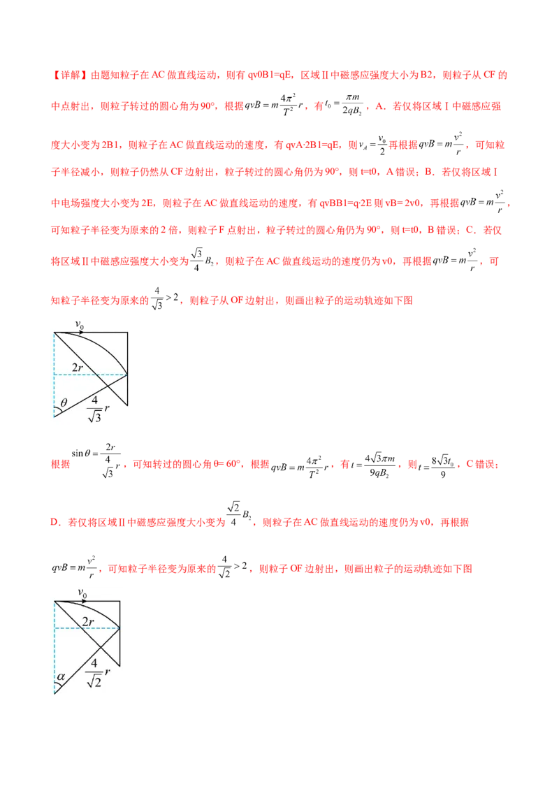 专题11带电粒子在复合场中的运动（练习）（解析版）_4.2025物理总复习_2024年新高考资料_2.2024二轮复习_2024年高考物理二轮复习讲练测（新教材新高考）