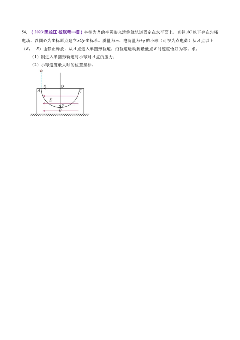 专题11带电粒子在复合场中的运动（练习）（原卷版）_4.2025物理总复习_2024年新高考资料_2.2024二轮复习_2024年高考物理二轮复习讲练测（新教材新高考）
