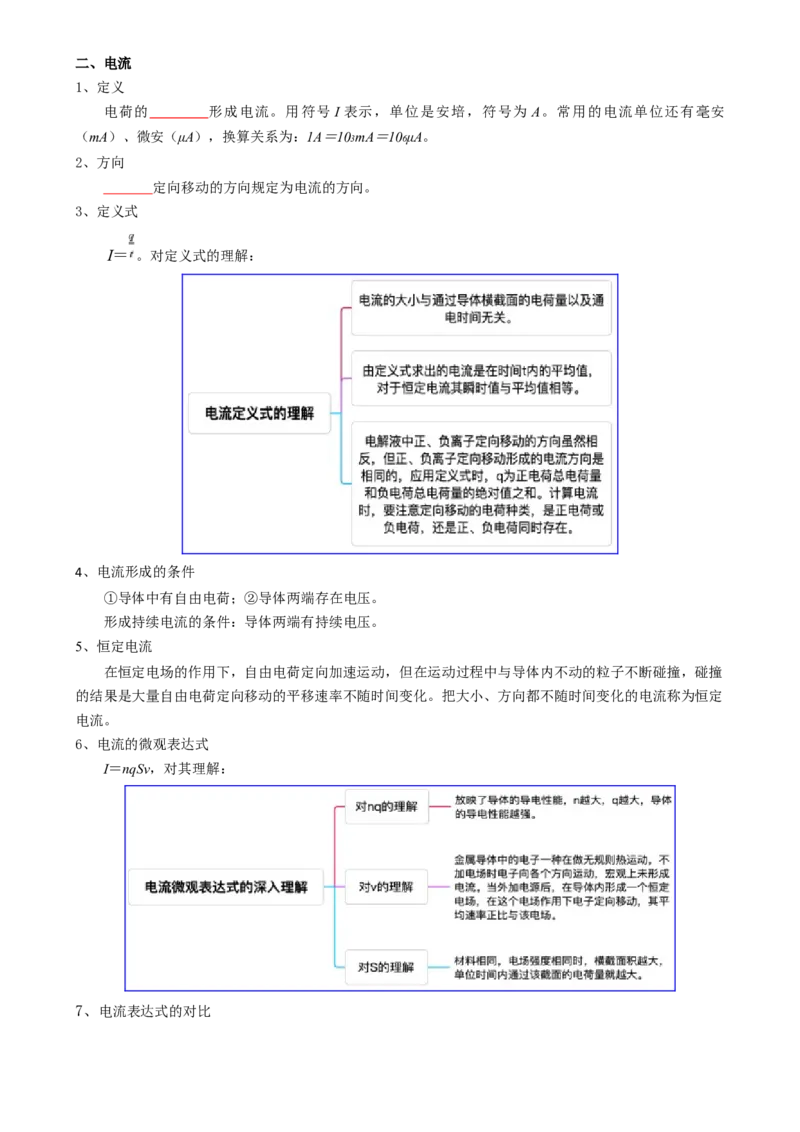 专题11恒定电流（原卷版）_4.2025物理总复习_2025年新高考资料_一轮复习_2025年高考物理一轮复习知识清单