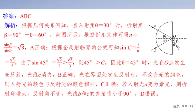 2025版高考物理二轮复习配套课件第一部分专题五振动与波光第13讲光学_4.2025物理总复习_2025年新高考资料_二轮复习_2025高考物理二轮复习配套课件