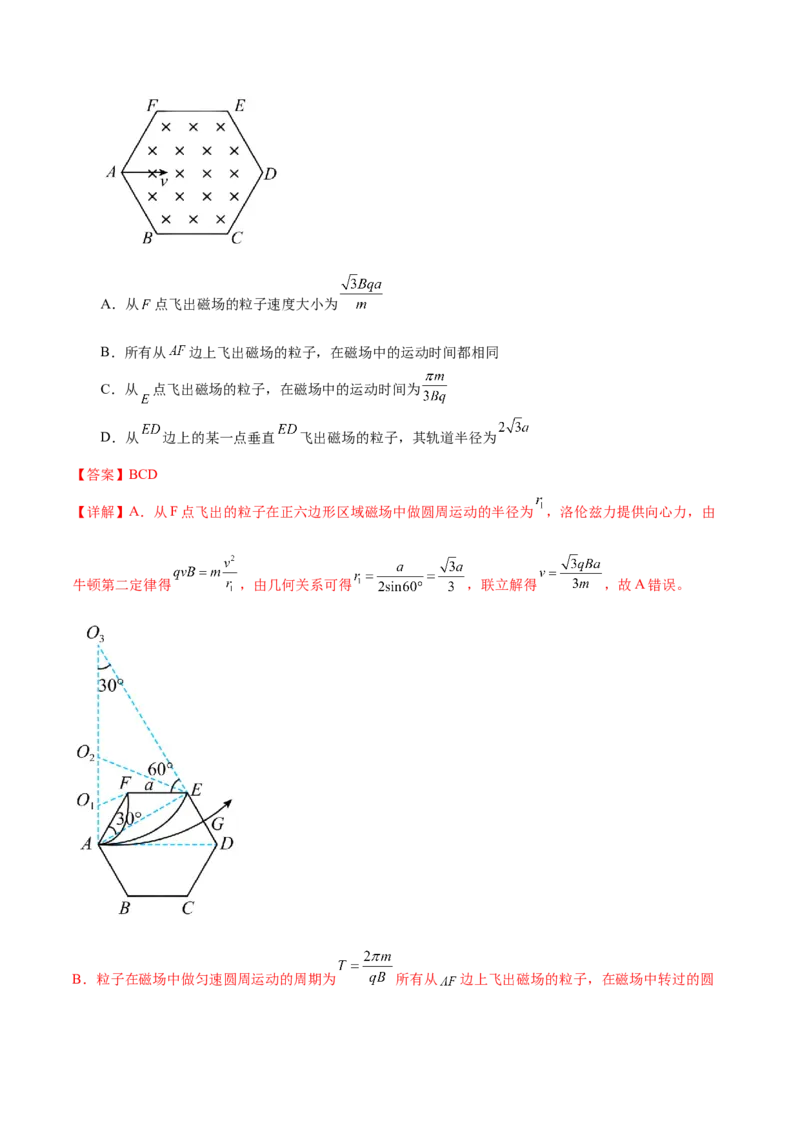 专题10磁场带电粒子在磁场中的运动（练习）（解析版）_4.2025物理总复习_2024年新高考资料_2.2024二轮复习_2024年高考物理二轮复习讲练测（新教材新高考）