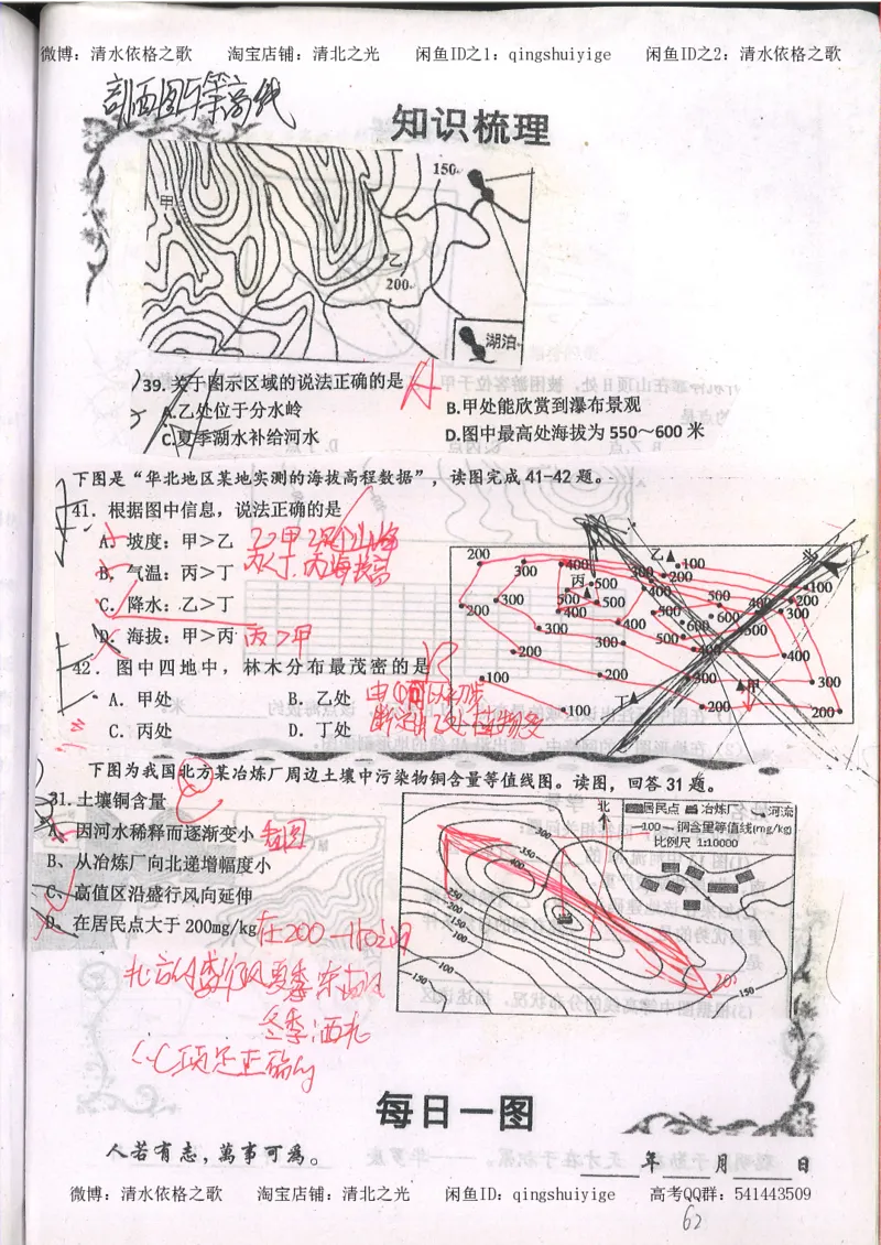 2.衡水中学高考积累与改错_地理（第2本）_200页_高中衡水学霸笔记_高中全部赠品_错题集高中九科_地理积累与改错