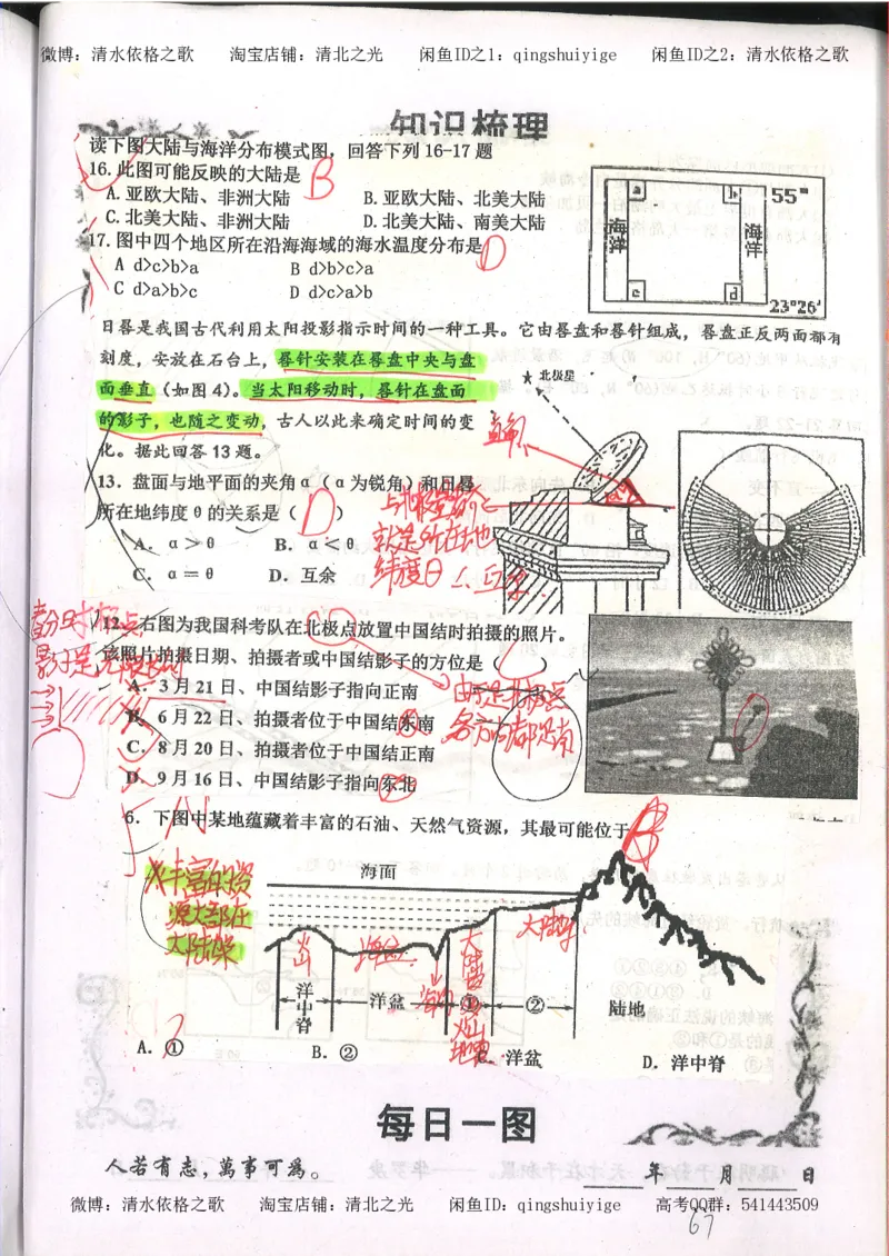 2.衡水中学高考积累与改错_地理（第2本）_200页_高中衡水学霸笔记_高中全部赠品_错题集高中九科_地理积累与改错