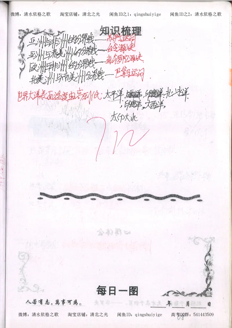 2.衡水中学高考积累与改错_地理（第2本）_200页_高中衡水学霸笔记_高中全部赠品_错题集高中九科_地理积累与改错