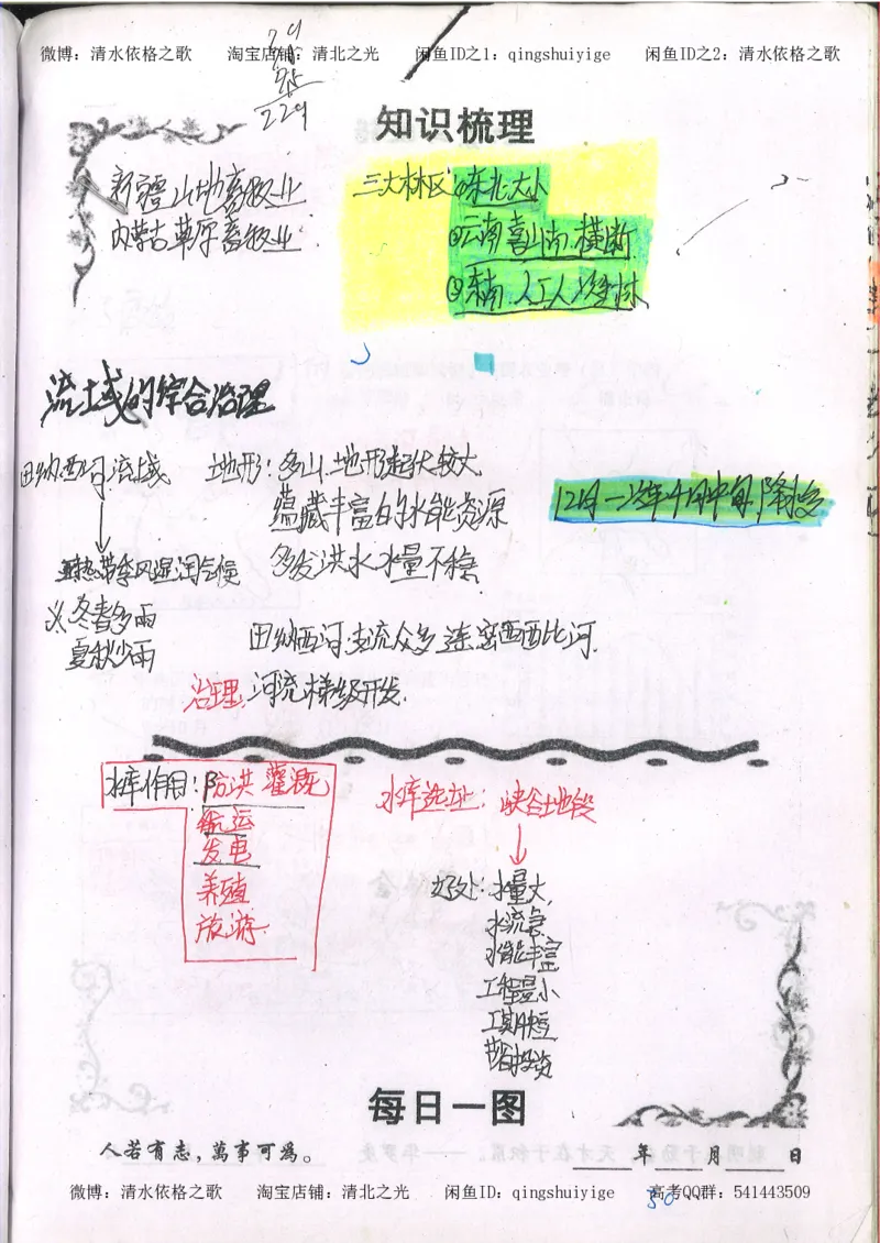 2.衡水中学高考积累与改错_地理（第2本）_200页_高中衡水学霸笔记_高中全部赠品_错题集高中九科_地理积累与改错
