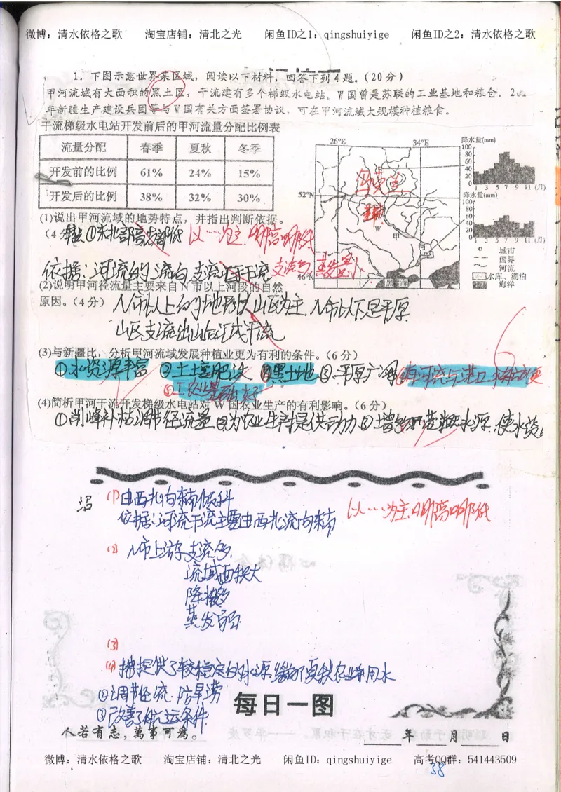 2.衡水中学高考积累与改错_地理（第2本）_200页_高中衡水学霸笔记_高中全部赠品_错题集高中九科_地理积累与改错