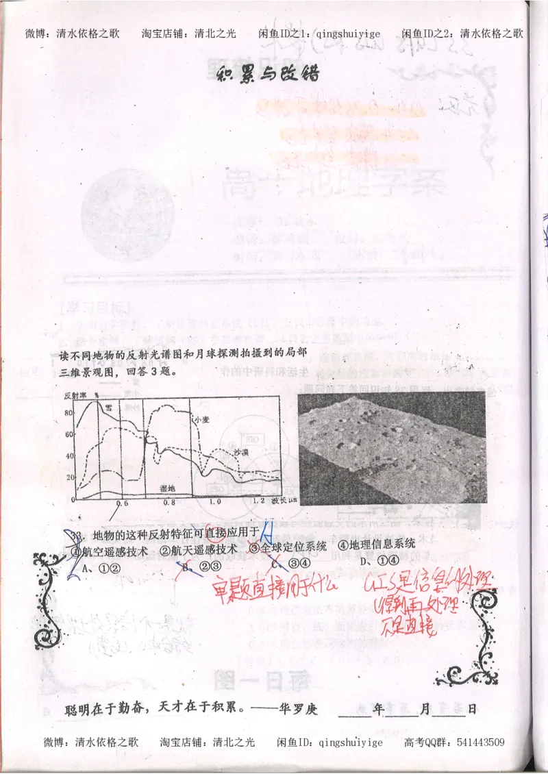 2.衡水中学高考积累与改错_地理（第2本）_200页_高中衡水学霸笔记_高中全部赠品_错题集高中九科_地理积累与改错