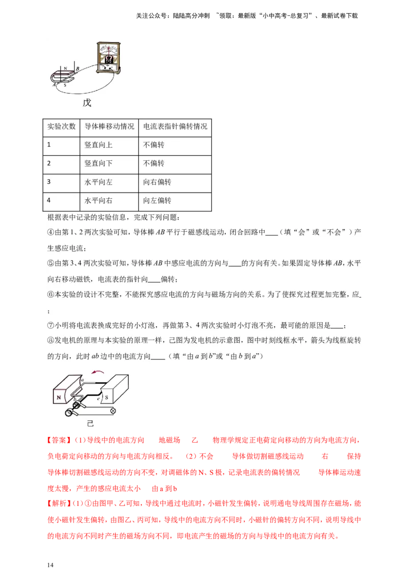 专题71多知识体系综合冷门创新实验（解析版）_02中考总复习（2026版更新中）_04-物理-中考总复习_2024年中考复习资料_二轮复习