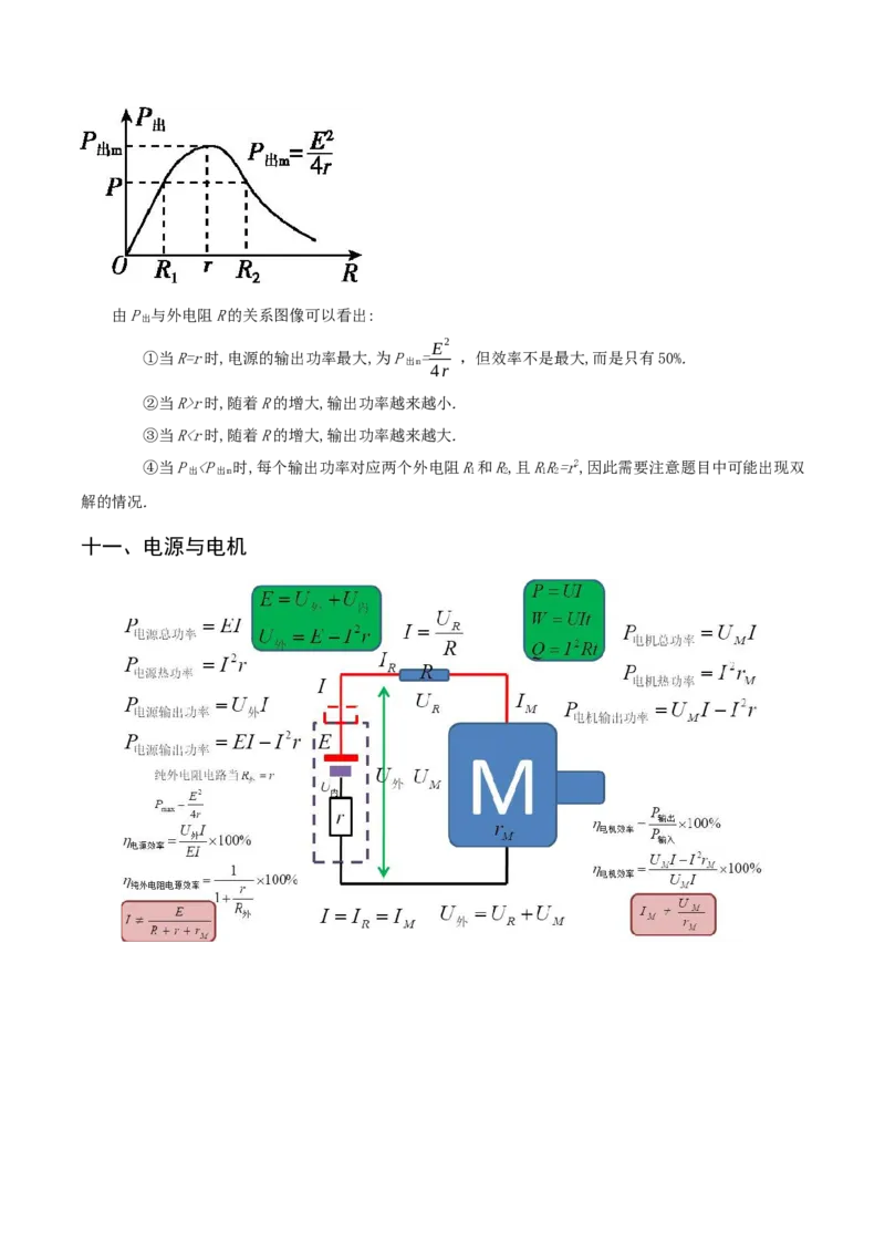 专题09恒定电流-口袋书2023年高考物理必背知识手册_36680327(1)_4.2025物理总复习_2023年新高复习资料_备战2023年高考物理抢分秘籍（新高考专用）