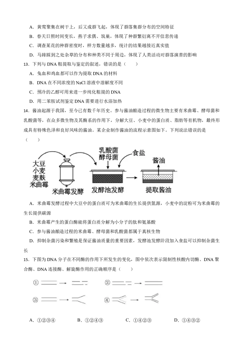 2023年新高考生物模拟试卷（山东卷）（Word版含答案）_4.2025物理总复习_2023年新高复习资料_3物理高考模拟题_新高考